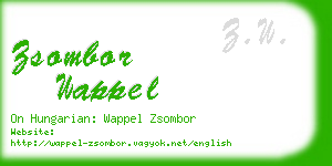 zsombor wappel business card